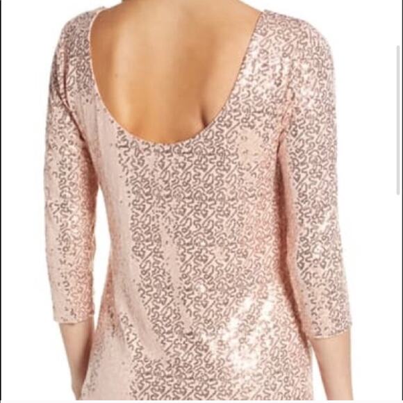 GIBSON X GLAM SQUAD Pink Sequin Top Scoop Back XS NWT Glam Sparkle Pastel - Picture 7 of 7